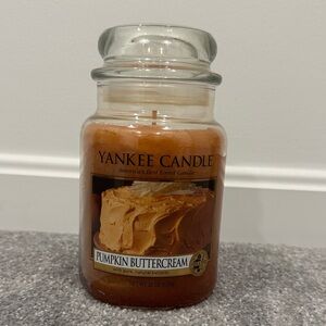 Yankee Candle Pumpkin Buttercream Scented Jar NEW RETIRED 22 oz.